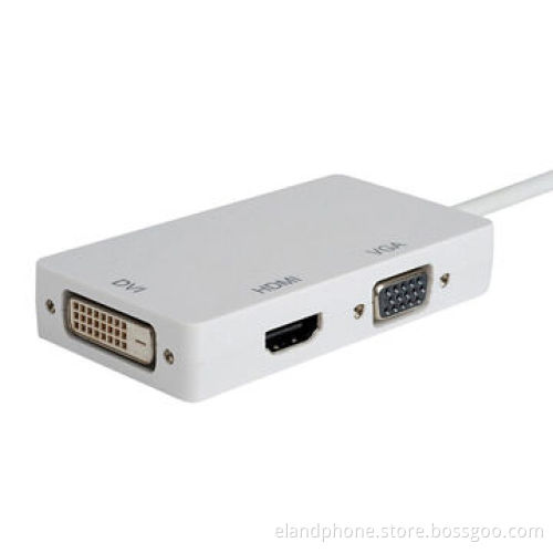 Mini Display-port 3-in-1 Mini DP to DVI/VGA/HDMI Adapter for MacBook